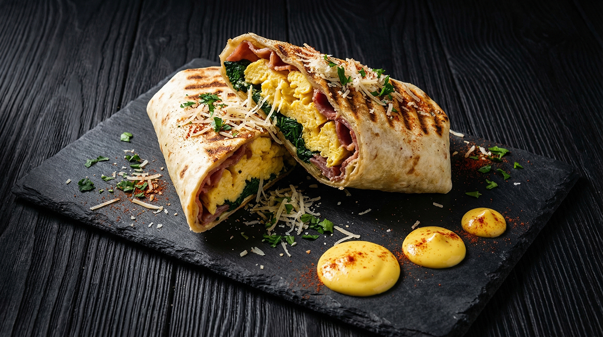Breakfast Benedict Wrap